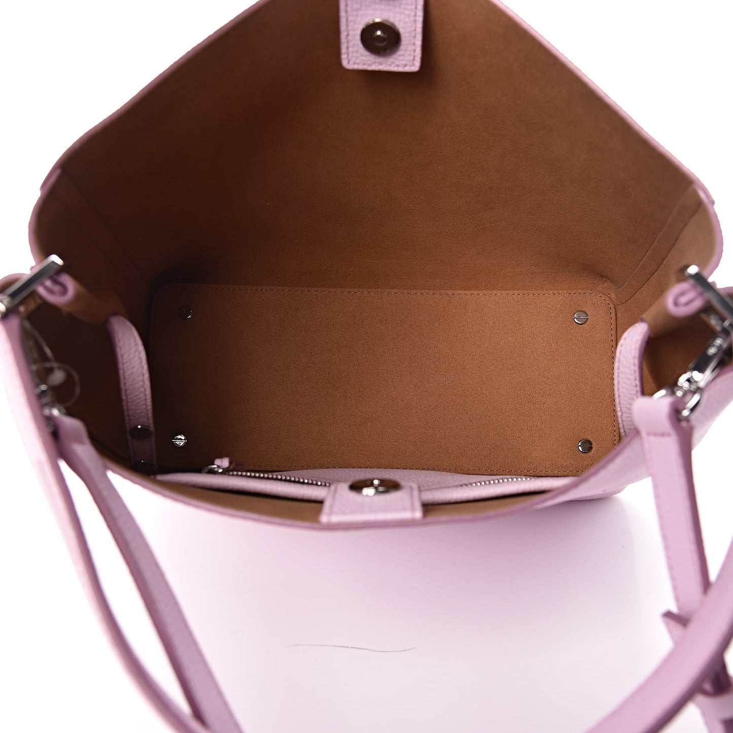 Grained Calfskin Sarah Medium Visetos Hobo Pale Mauve