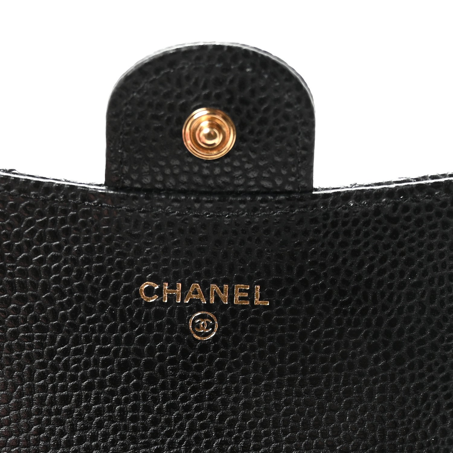 Chanel Caviar Quilted Flap Card Holder Wallet Black 7 of 9