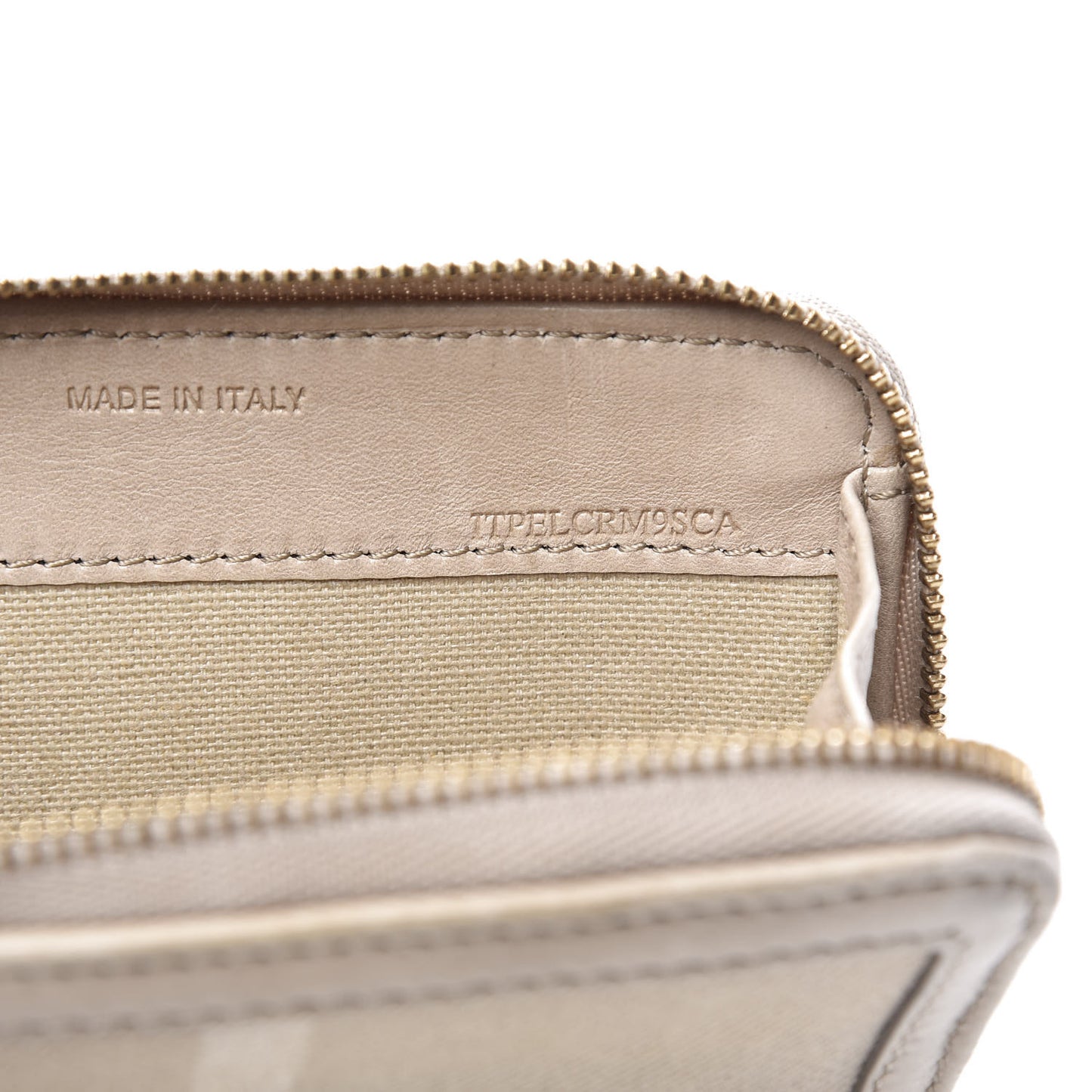 Canvas House Check Small Zip Wallet Beige