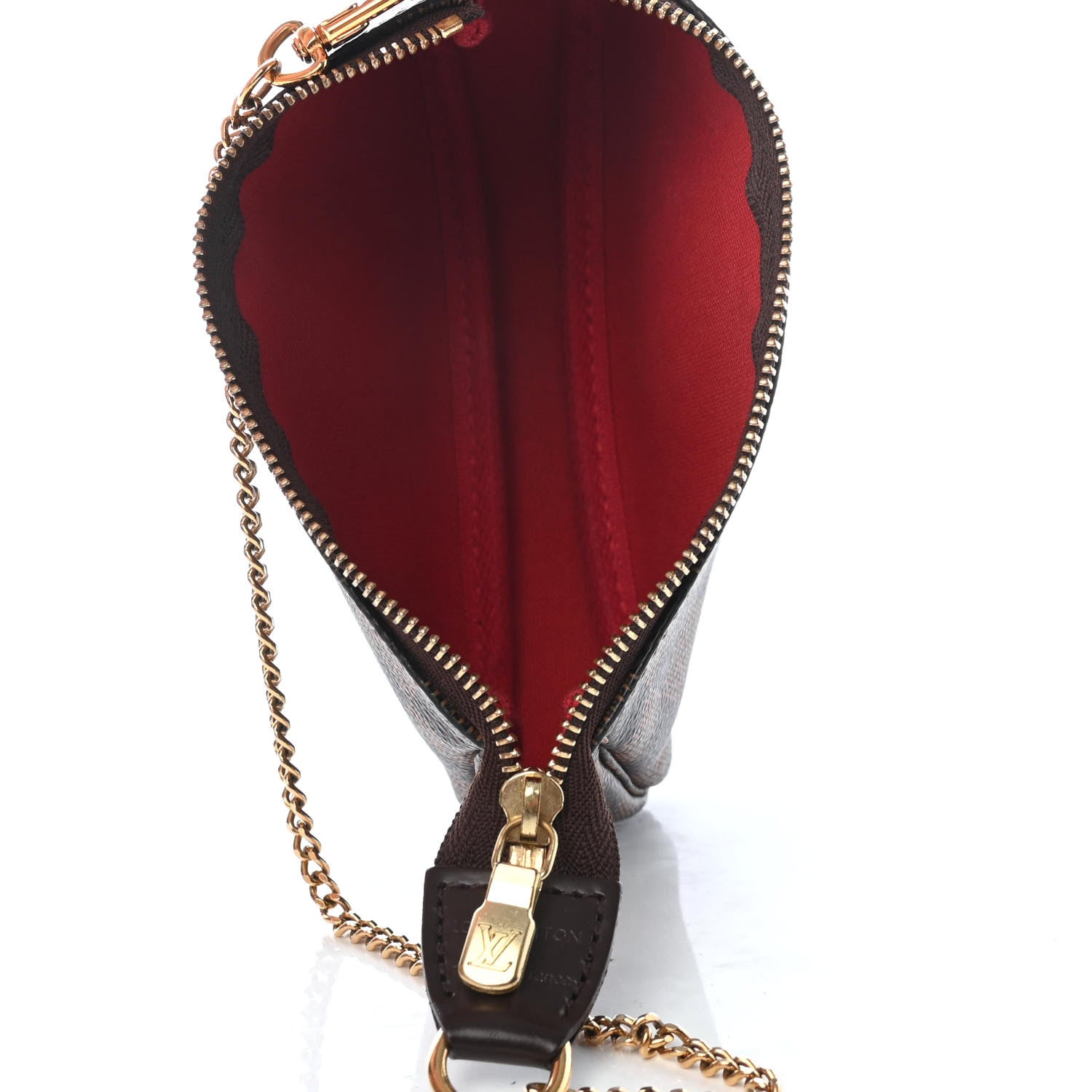 Louis Vuitton Damier Ebene Mini Pochette Accessories 5 of 8