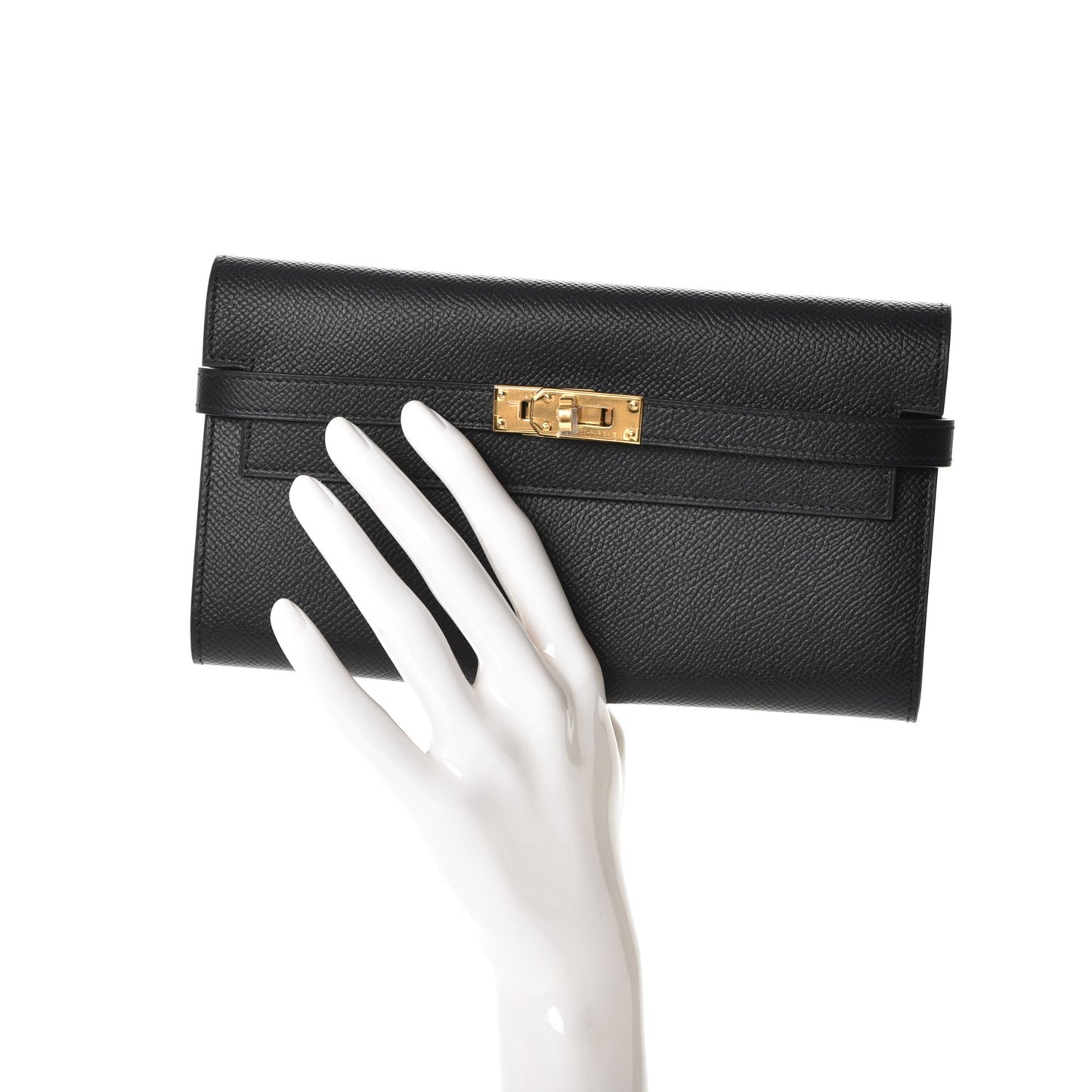 Epsom Kelly Longue Wallet Black
