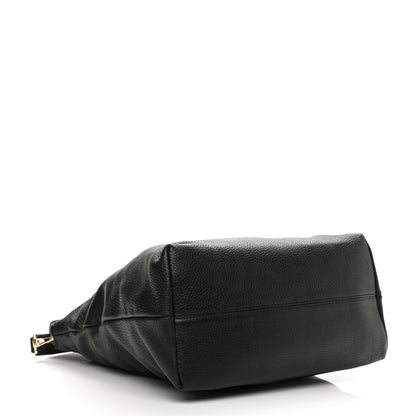 Burberry London Grainy Calfskin Medium Cale Hobo Black 4 of 10