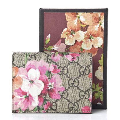 Gucci GG Supreme Monogram Blooms Card Case Beige Multicolor Dry Rose 10 of 10