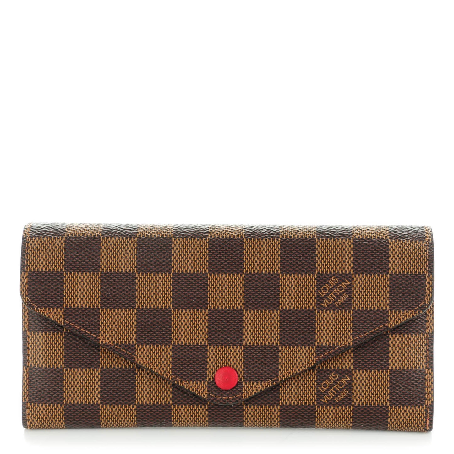 Damier Ebene Josephine Wallet Red