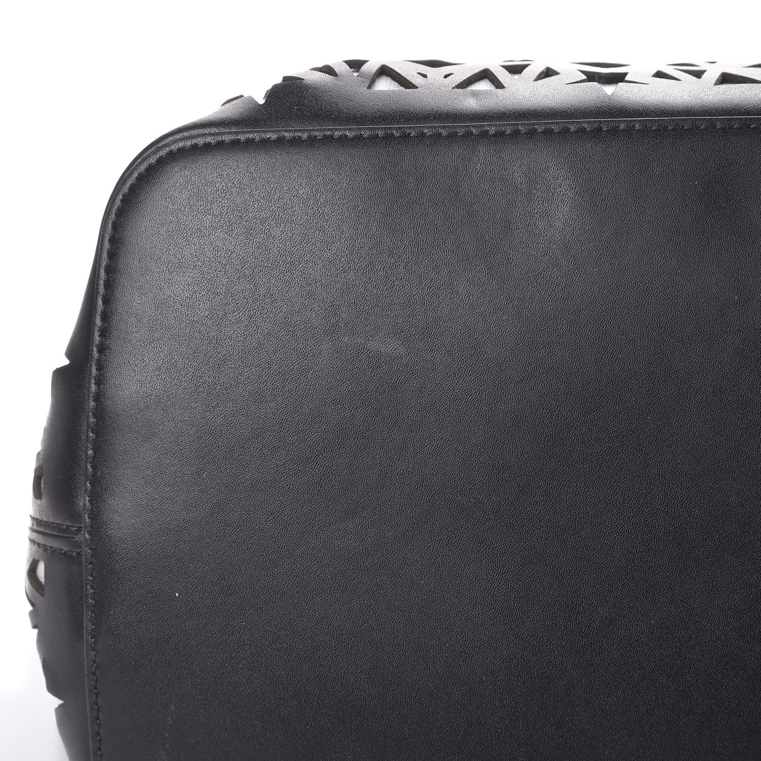 Givenchy Calfskin Lazer Cut Large Antigona Tote Black White 15 of 16