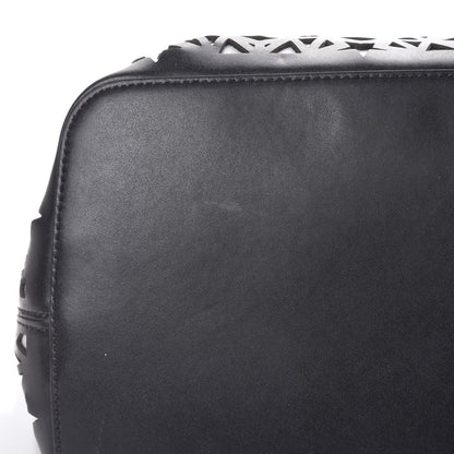 Givenchy Calfskin Lazer Cut Large Antigona Tote Black White 15 of 16