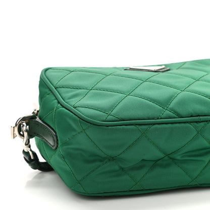 Prada Nylon Tessuto Impuntu Quilted Crossbody Bag Oleandro 10 of 10