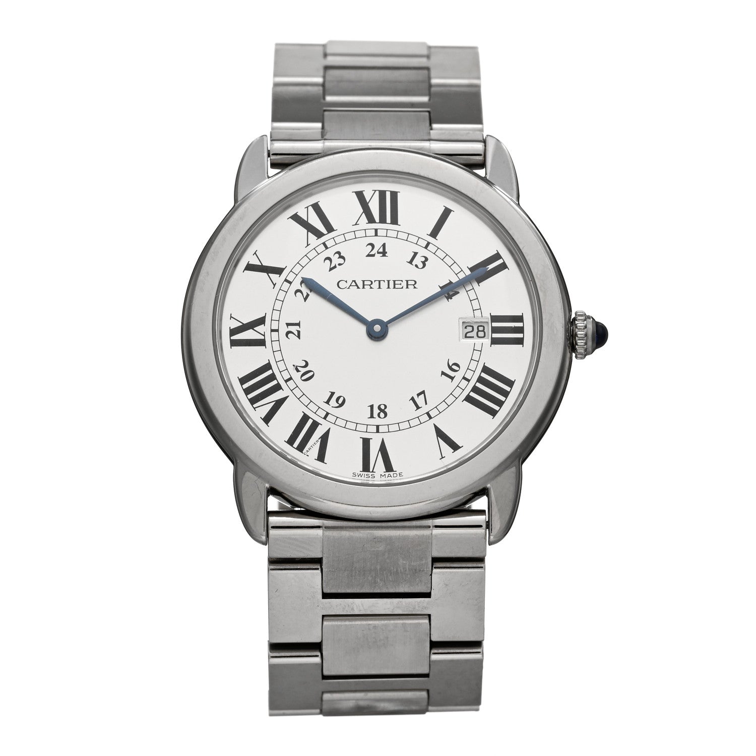 Cartier Stainless Steel 36mm Ronde Solo Quartz Watch 1 of 4