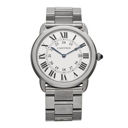 Cartier Stainless Steel 36mm Ronde Solo Quartz Watch 1 of 4