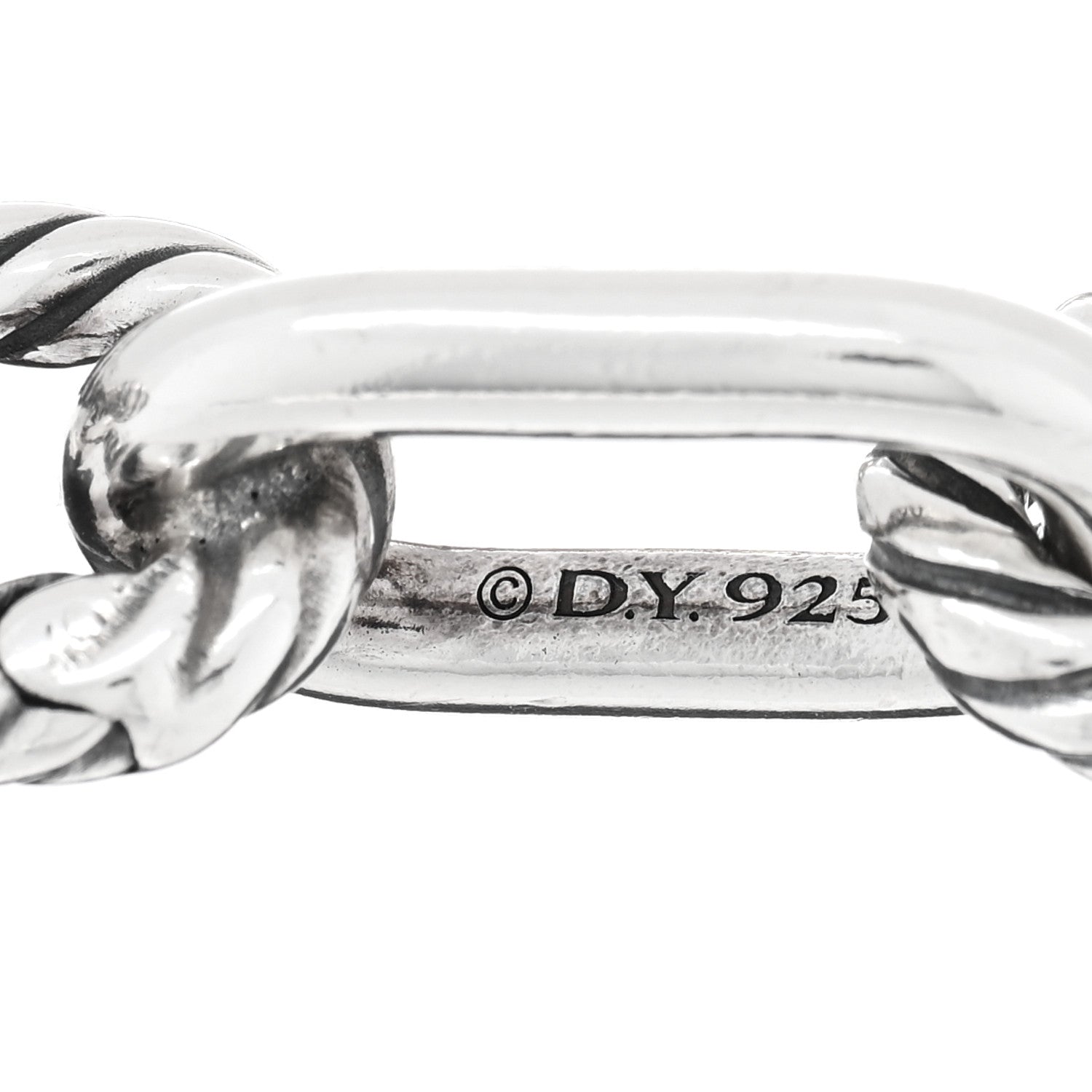 David Yurman Sterling Silver 18K Yellow Gold 11mm Madison Chain Bracelet 3 of 3