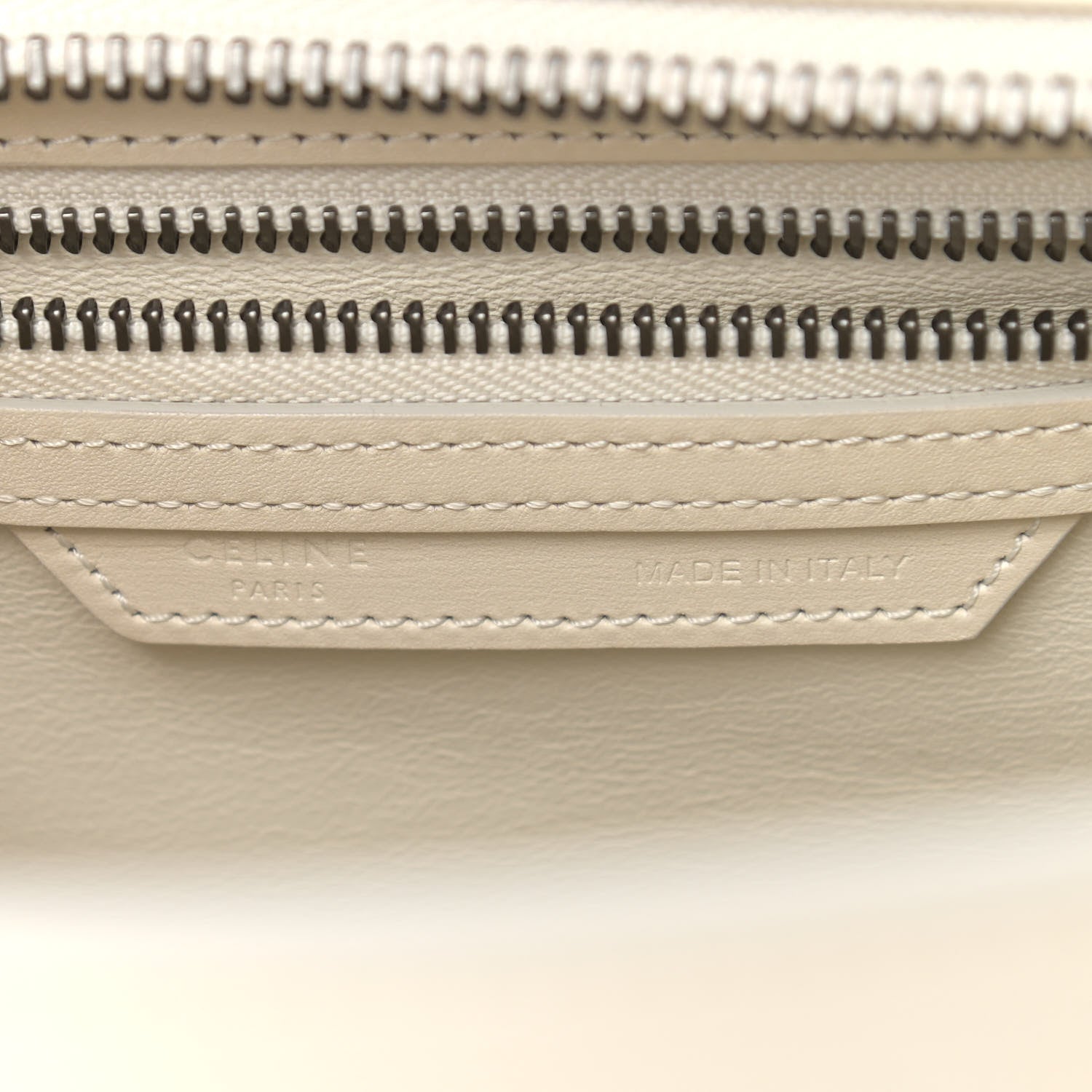 Celine Smooth Calfskin Multicolor Double Stitching Micro Luggage White 5 of 9
