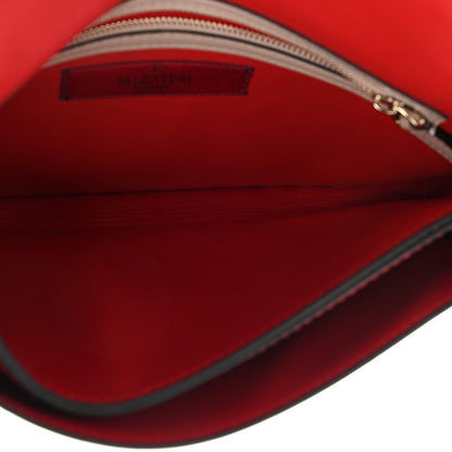 Valentino Garavani Nappa Rockstud Wristlet Clutch Poudre 4 of 12