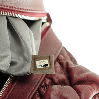 Chanel Calfskin Bubble Quilt Bowler Bordeaux 7 of 7