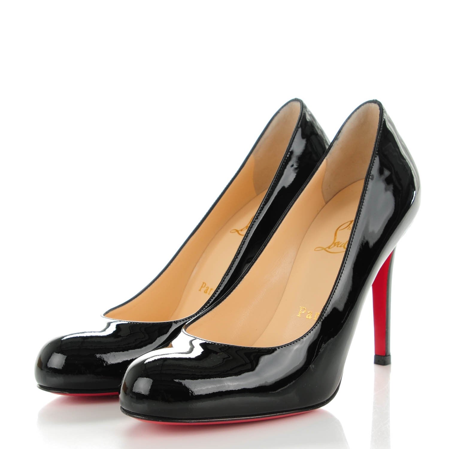 Christian Louboutin Patent Simple 100 Pumps 35 Black 3 of 8