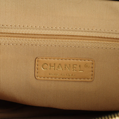 Chanel Calfskin Quilted In The Mix Shopping Tote Beige Black 5 of 7