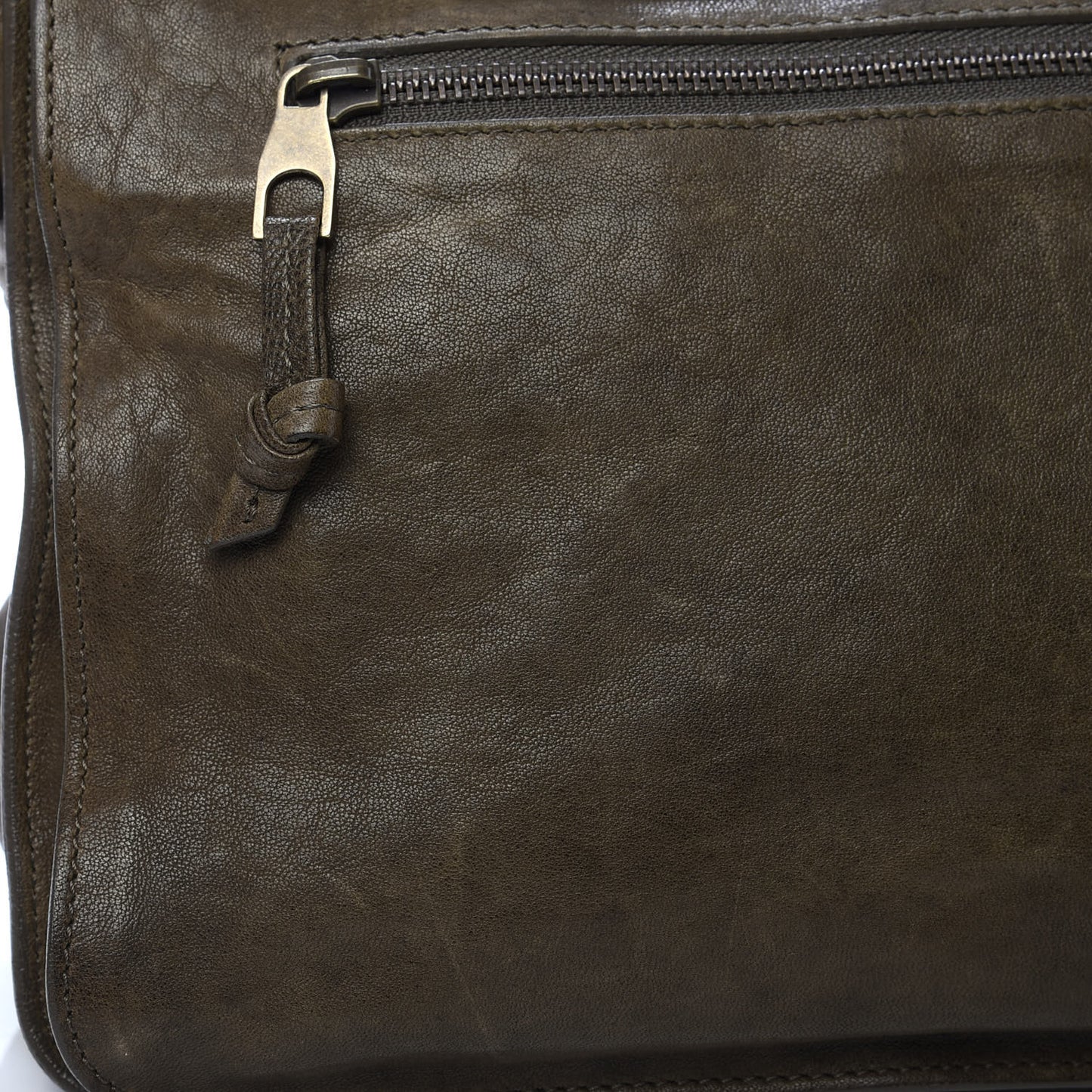 Lambskin Medium PS1 Satchel Military