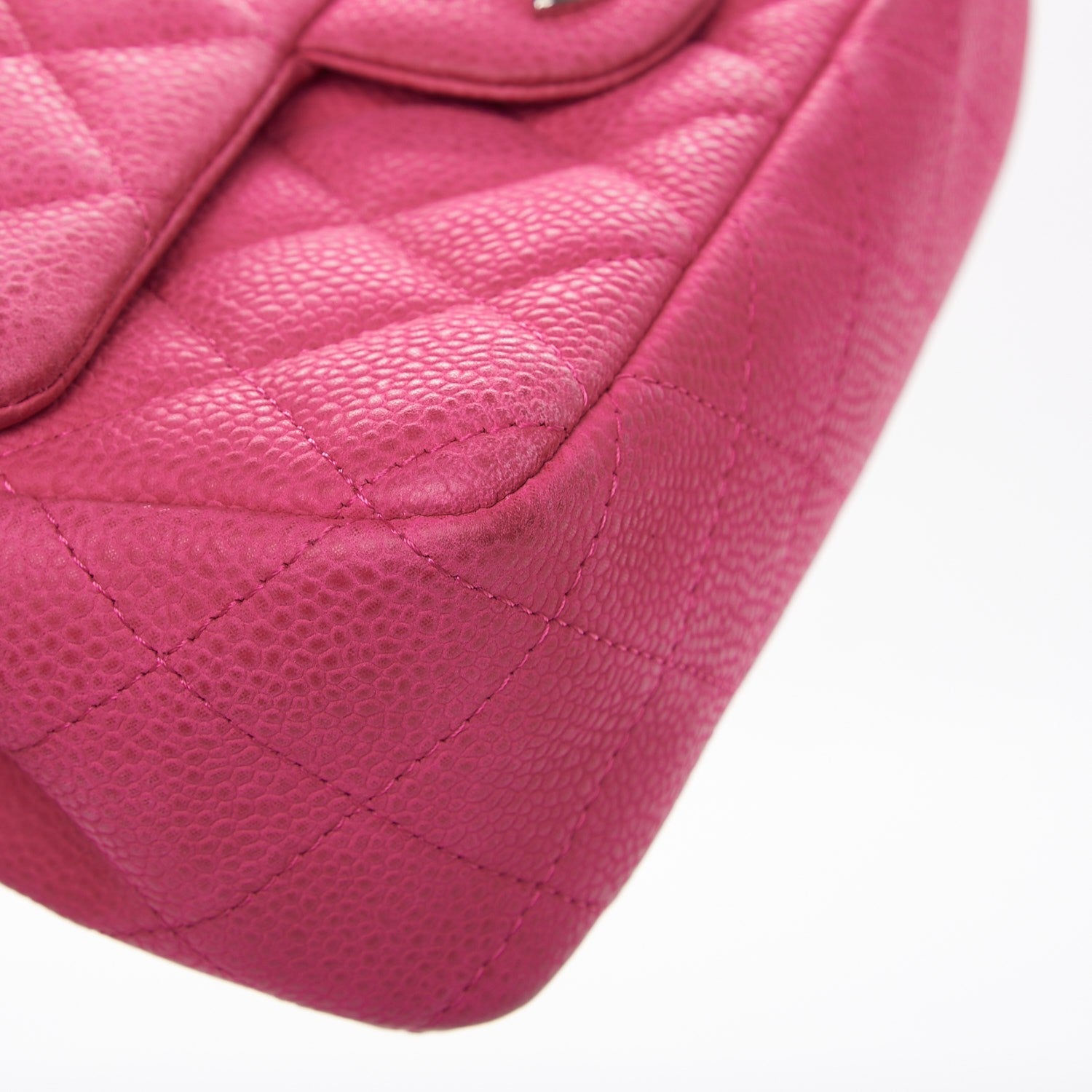 Chanel Iridescent Caviar Quilted Mini Rectangular Flap Pink 10 of 13