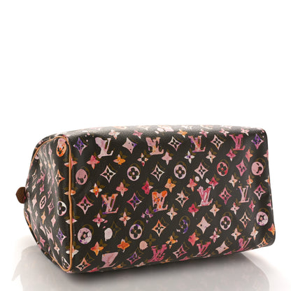 Louis Vuitton Watercolor Aquarelle Speedy 35 Brown 4 of 8