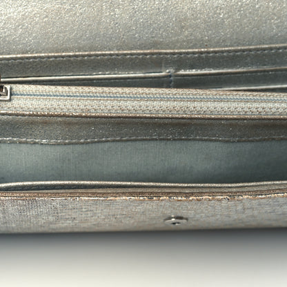 Chanel Iridescent Lizard Wallet With Removable Chain Silver 13 of 13
