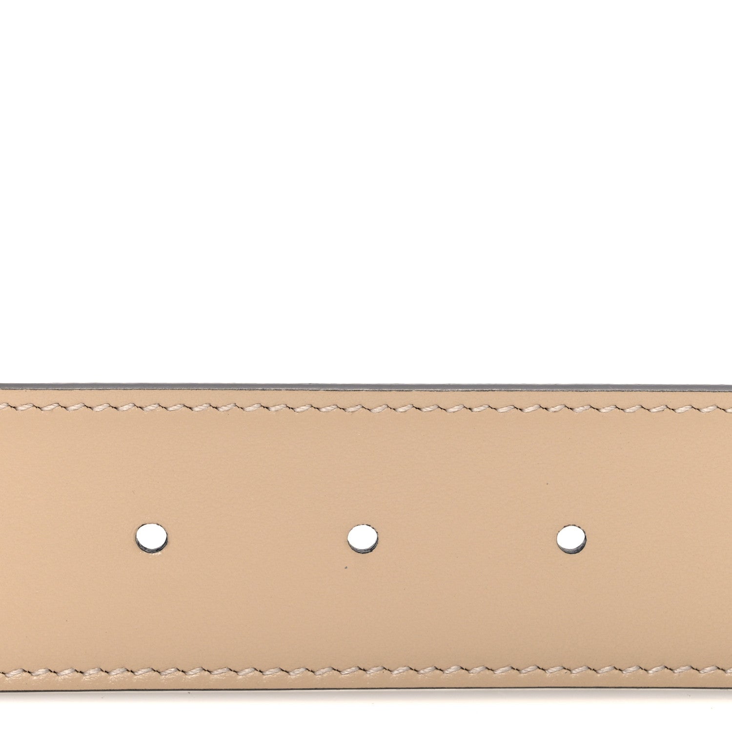 Gucci GG Supreme Monogram Plutone Calfskin Double G Reversible 37mm Belt  75 30 Beige Ebony Souffle Rose 4 of 6