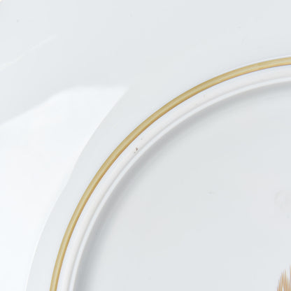 Hermes Porcelain Voyage en Ikat Presentation Plate Ruby 7 of 11