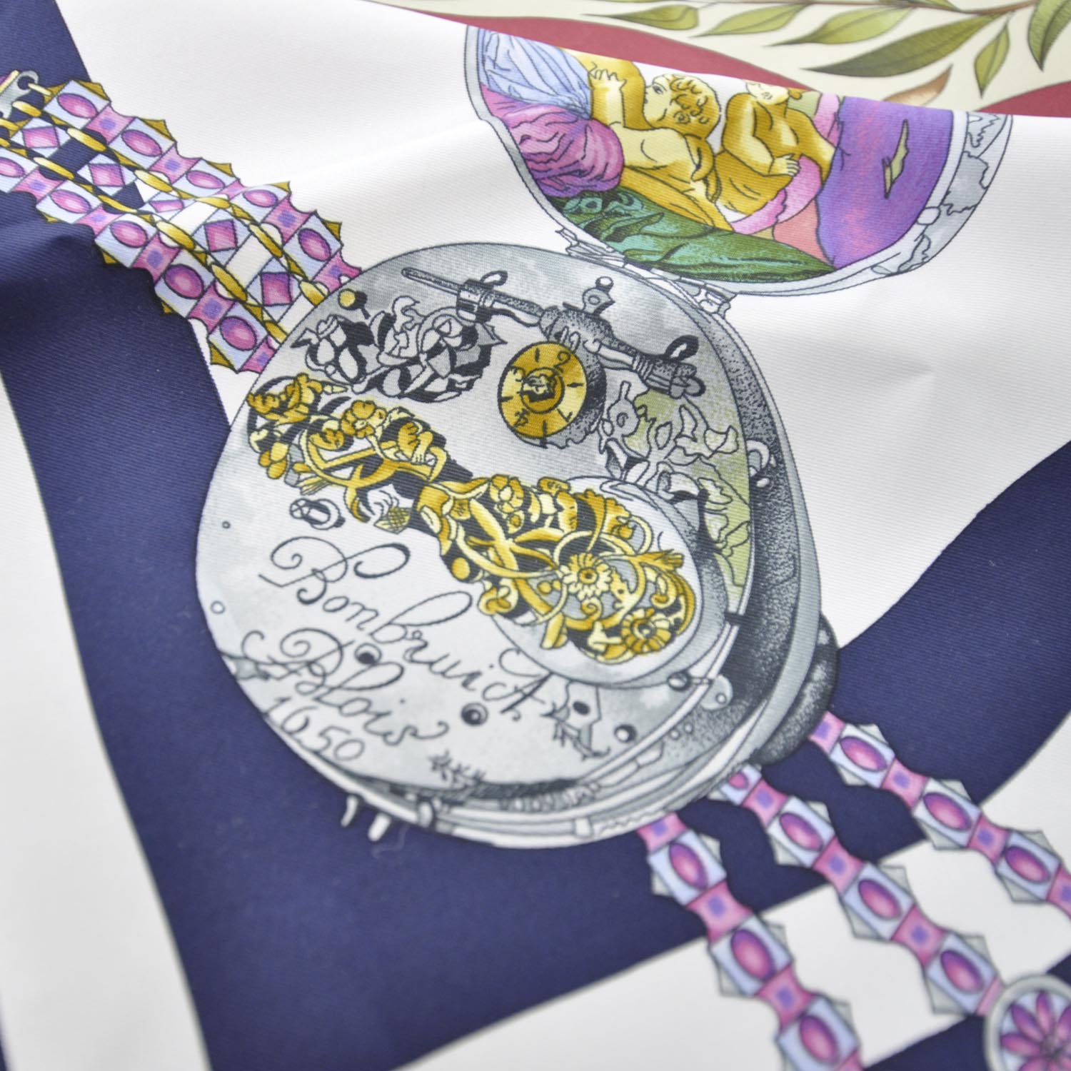 Hermes Silk La Rond des Heures Scarf 90 4 of 4