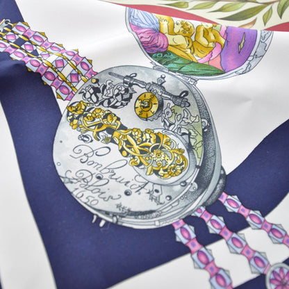 Hermes Silk La Rond des Heures Scarf 90 4 of 4