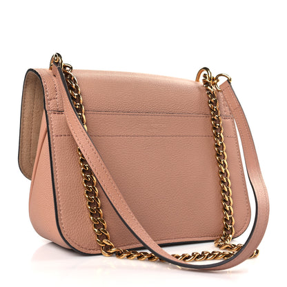Louis Vuitton Grained Calfskin Lockme Chain Bag PM Rose Silk 3 of 9