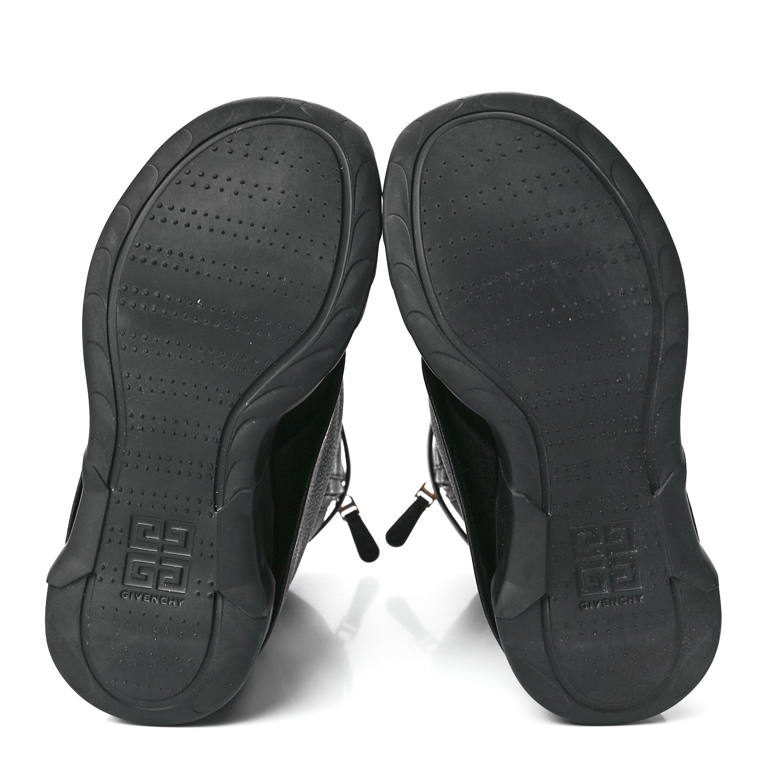 Givenchy Grained Calfskin Shark Lock Biker Ankle Boots 38 Black