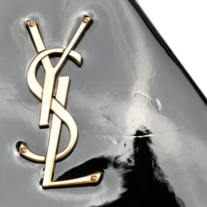 Saint Laurent Patent Pyramid Clutch Black 10 of 10