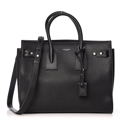 Saint Laurent Grained Calfskin Small Supple Sac De Jour Black 1 of 13
