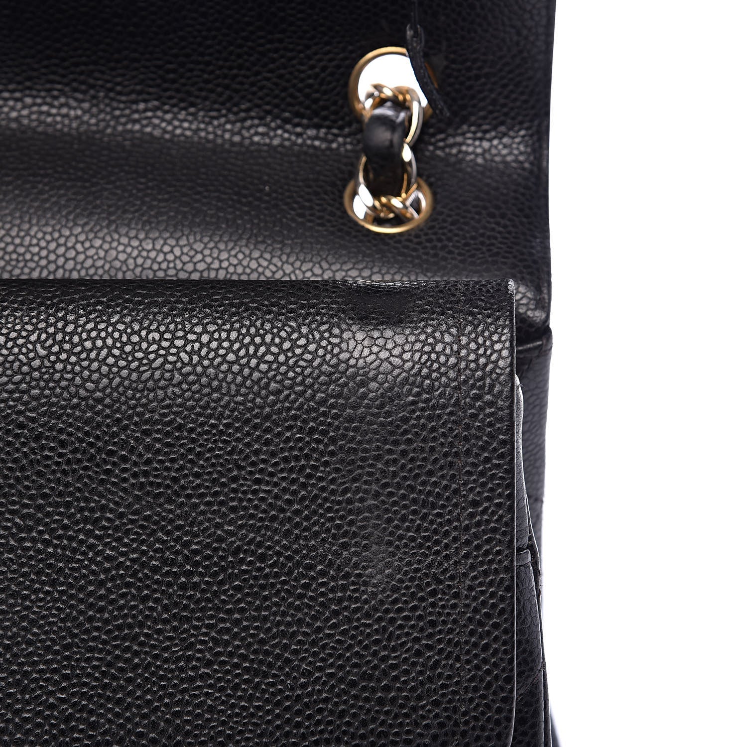 Chanel Caviar Quilted Jumbo Double Flap Black 22 of 24