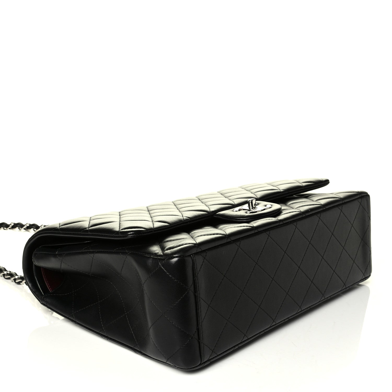 Chanel Lambskin Quilted Maxi Double Flap Black 3 of 8