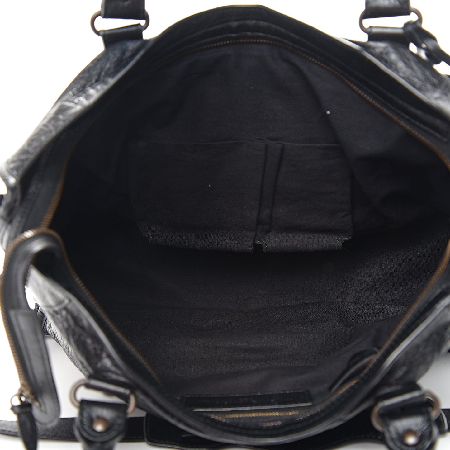 Agneau Arena Graffiti Short Strap Classic Hardware City Black White