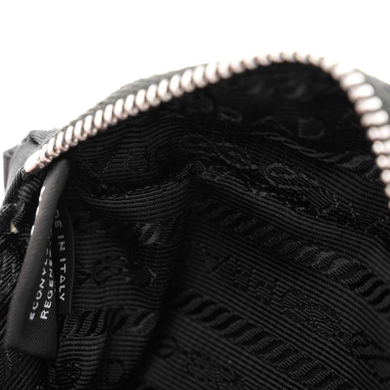 Prada Tessuto Nylon Wrist Pouch Black 7 of 9