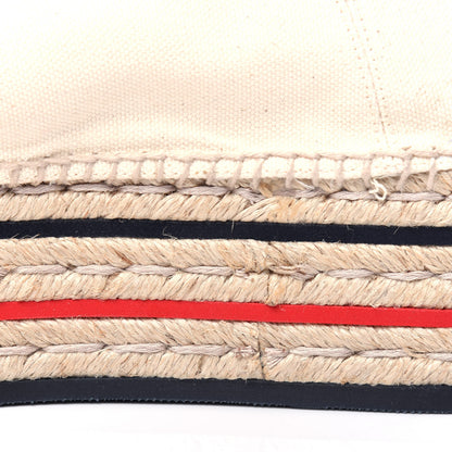 Gucci Canvas Logo Lace-Up Platform Espadrilles 40.5 Greggio Grege 14 of 16