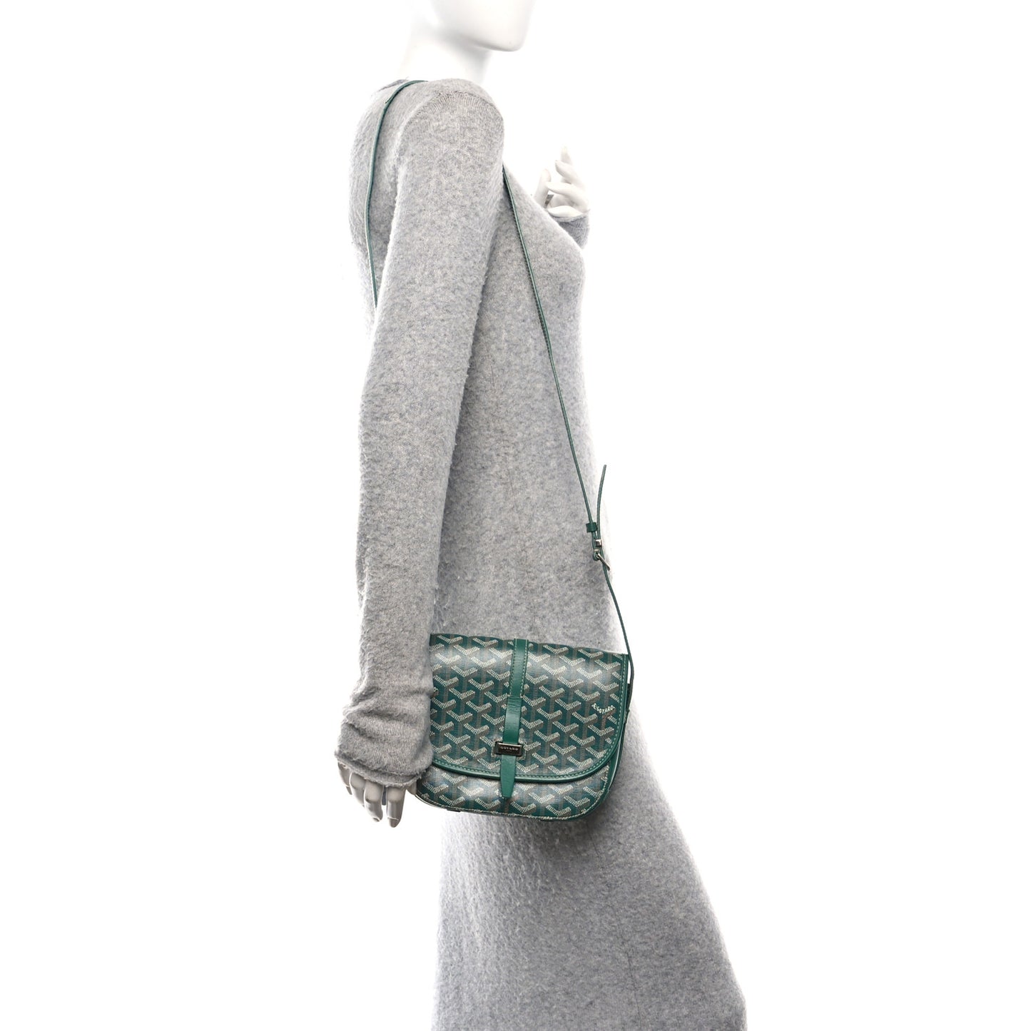 Goyardine Belvedere II PM Messenger Bag Green