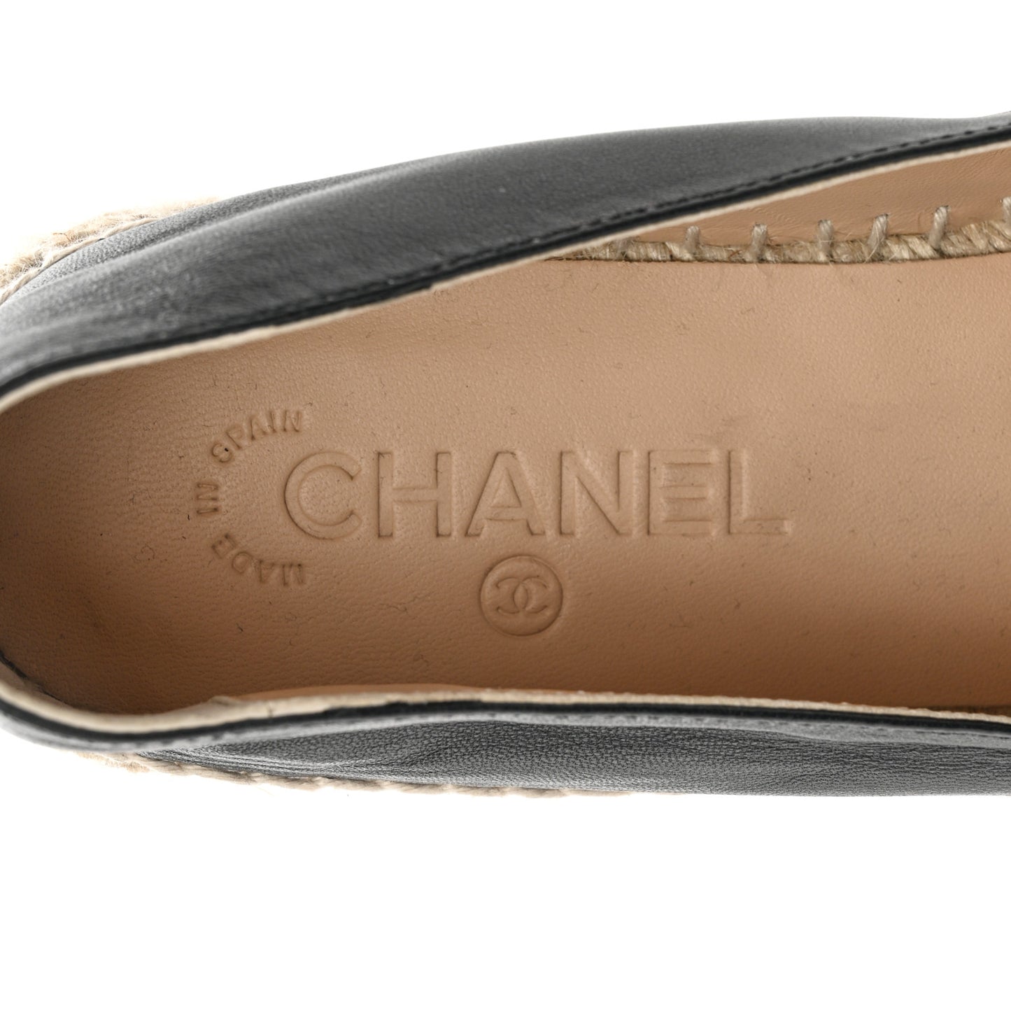 Lambskin CC Espadrilles 41 Black