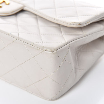 Chanel Lambskin Quilted Small Double Flap White 10 of 18