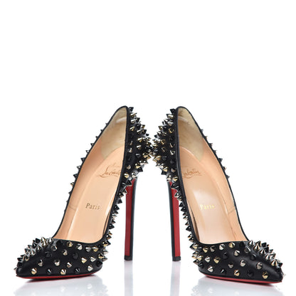 Christian Louboutin Kid Pigalle Spikes 120 Pumps 37 Black 6 of 11