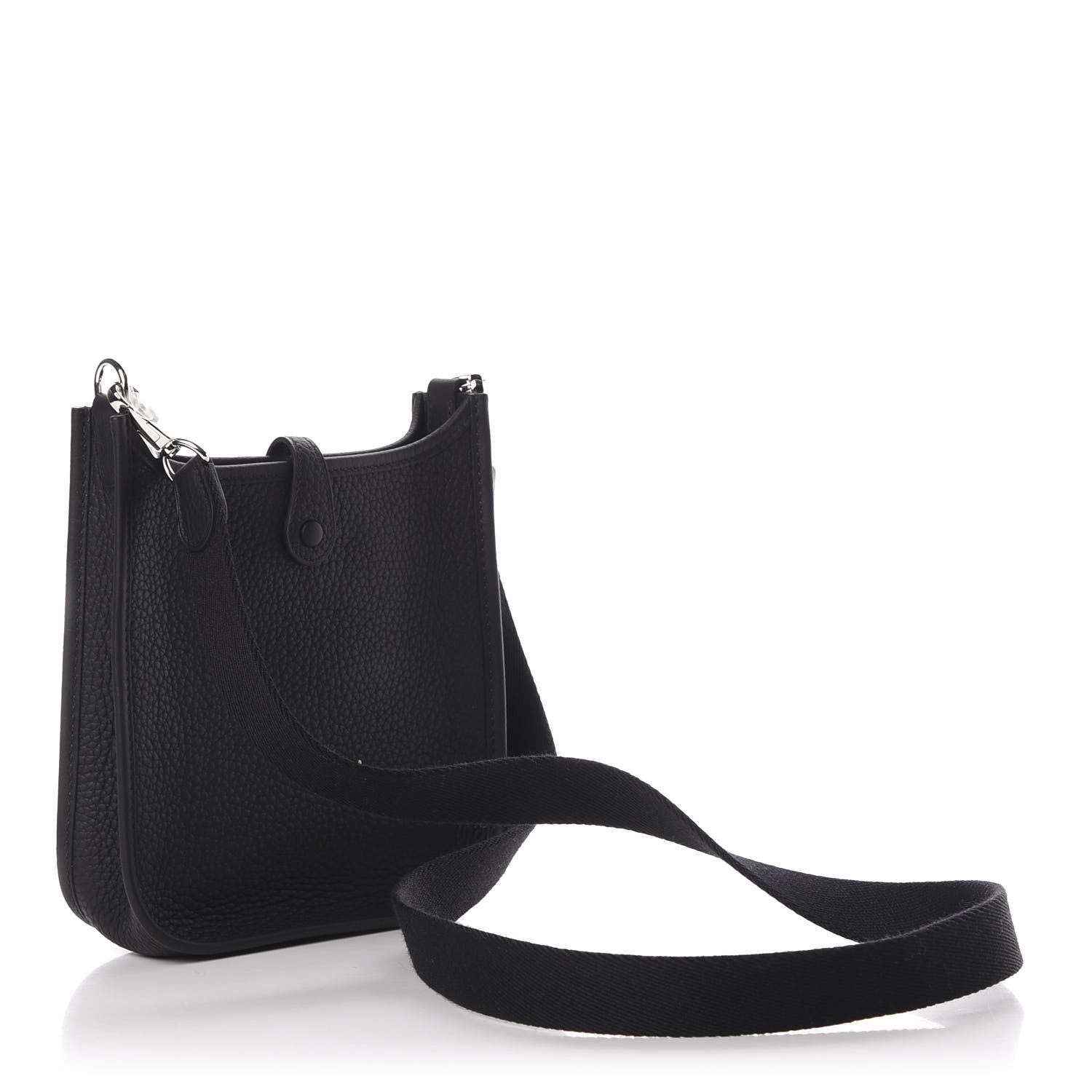Hermes Taurillon Clemence Evelyne TPM Black 2 of 8