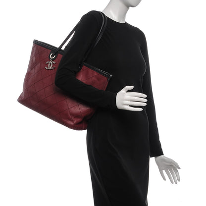 Chanel Grained Calfskin Shopping Fever Tote Red 2 of 11