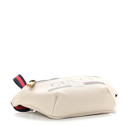 Gucci Grained Calfskin Small Logo Belt Bag White 4 of 9