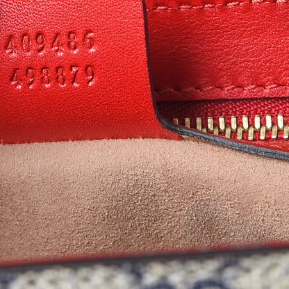 Gucci GG Supreme Monogram Moon Calfskin Medium Padlock Shoulder Bag Beige Blue Hibiscus Red Mystic White 8 of 8