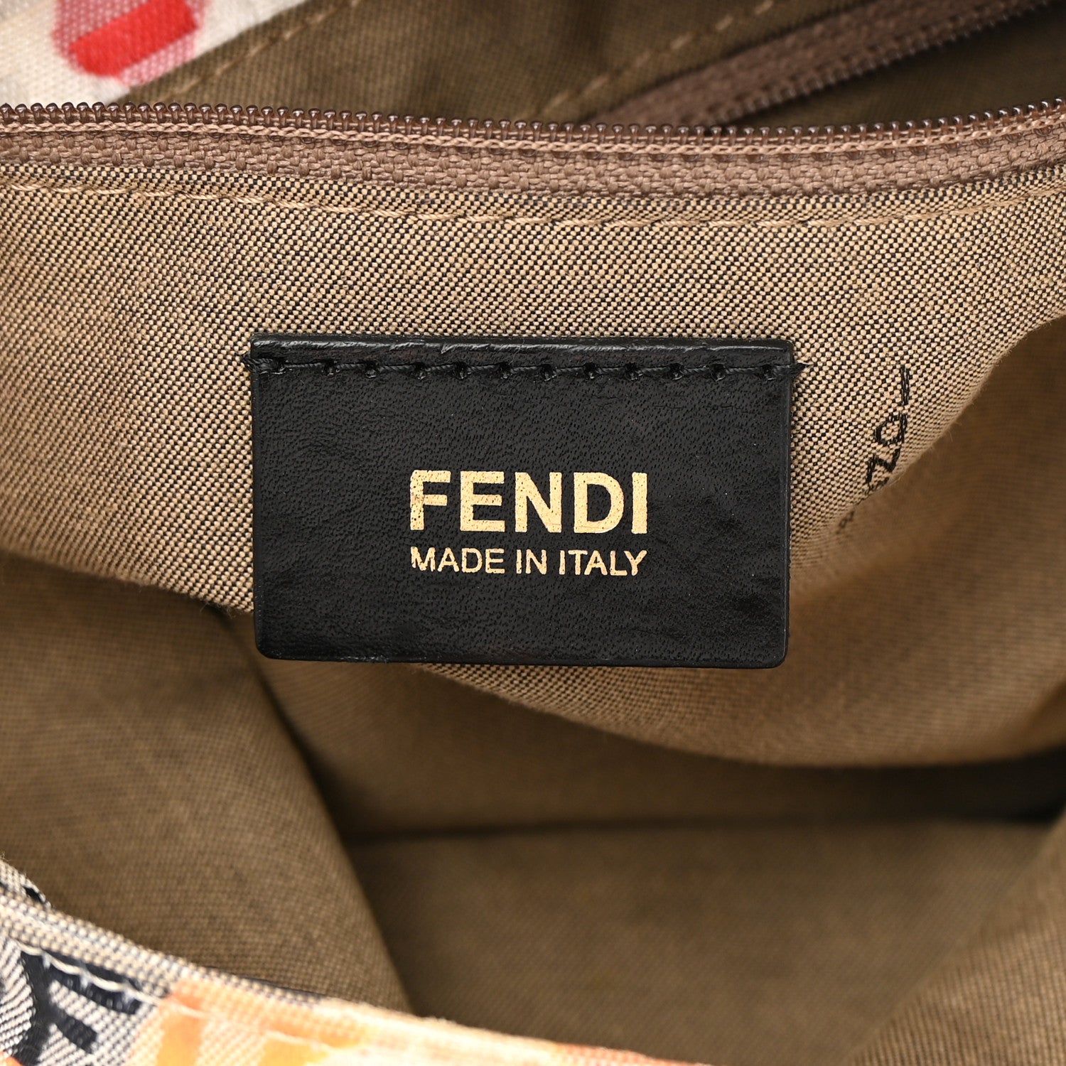 Fendi Zucchino Vitello Floral Forever Mama Baguette Beige Multicolor 6 of 13