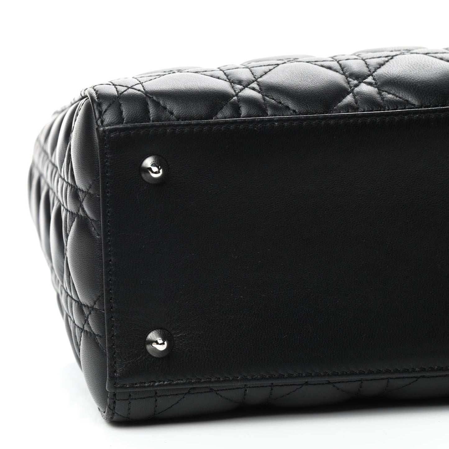 Lambskin Cannage Medium Lady Dior Black