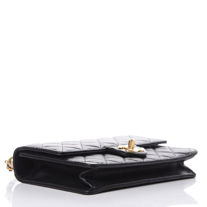 Chanel Lambskin Quilted Small Chic Pearls Flap Black 4 of 12