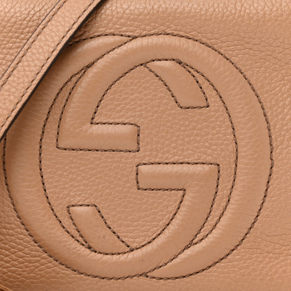 Gucci Pebbled Calfskin Small Soho Disco Bag Camelia 9 of 18
