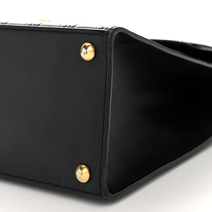 Gucci Guccissima Signature Small Padlock Top Handle Bag Black 10 of 12