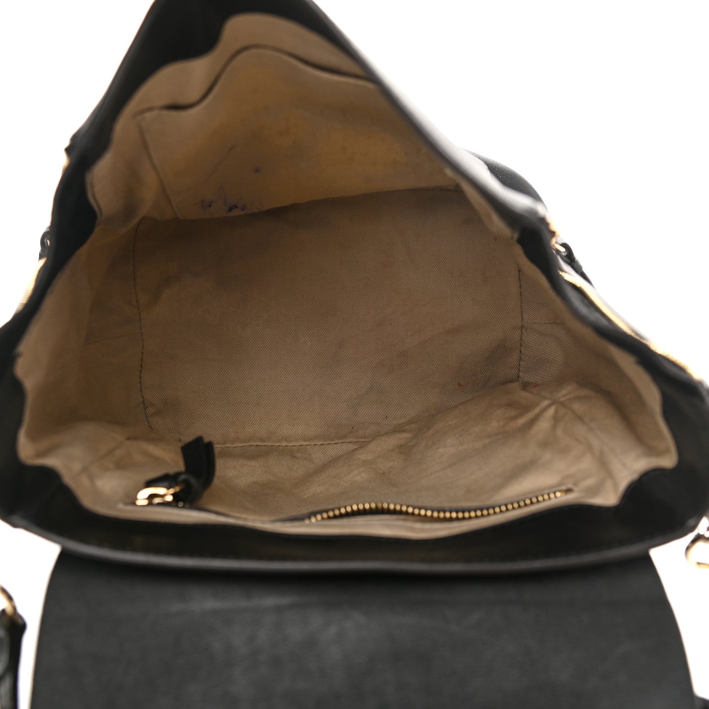 Suede Calfskin Small Faye Backpack Black